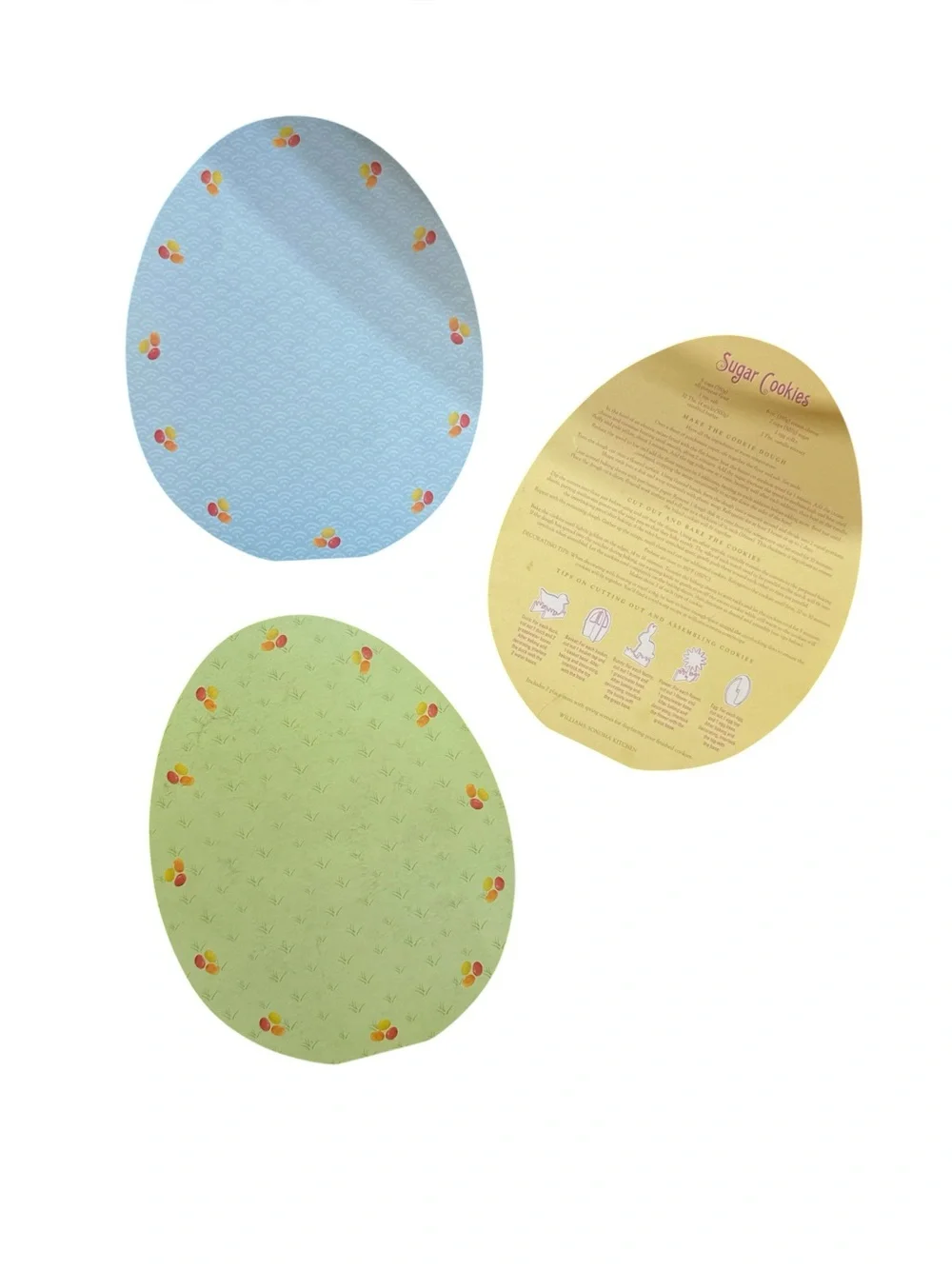 William Sonoma Happy Easter 3D Cookie Cutter Set with Recipe Cards Set of 8